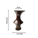 Axyaa Ceramic Knot Vase for Desk Decor, Floral Arrangements and Room Aesthetic