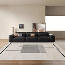 Axyaa Soft Plush Living Room Rug Minimalist Style Thick Bedroom Carpet