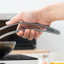 Axyaa Silicone Grip Shovel Clip & Flip Tongs Set for Cooking & Grilling