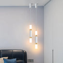 Axyaa Gold Pendant Lamp: Modern LED Hanging Light for Bedroom, Kitchen, Bar.