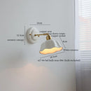 Axyaa Ceramic Flower LED Wall Sconce: Japanese Vintage Interior Light