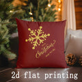 Axyaa Christmas Pattern Pillow Covers for Sofa Bedroom Car; Rectangular Cushion for Home Decor