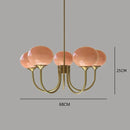 Nordic Pink Glass Pendant Light by Axyaa: Bauhaus Design Hanging Chandelier for Restaurant & Living Room