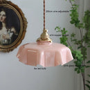 Axyaa Yellow Glass LED Pendant Lights for Indoor Lighting, Nordic Hanging Lamp