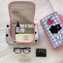 Axyaa Cartoon Cute Waterproof Cosmetic Bag - Portable Organizer for Women