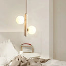 Axyaa Retro Bubble Ball LED Pendant Chandelier for Bedroom and Restaurant