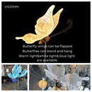 Axyaa LED Butterfly Wings Lace Hanging Lamps for Romantic Decor