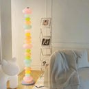 Axyaa LED Floor Lamp - Remote Control Dimming, Minimalist Nordic Ins Style