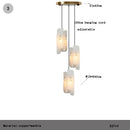Axyaa Natural Cloud Copper Stone Chandelier for Staircase & Living Room