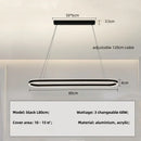 Modern LED Semicircle Ring Pendant Light for Living Room by Axyaa