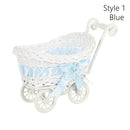 Axyaa Hand-Woven Small Cart: Creative Storage Basket for Home, Wedding & Gifts