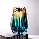 Axyaa Gradient Glazed Vase, Modern Dried Flower Arrangement, Artistic Home Decor