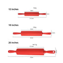 Axyaa Silicone Rolling Pin for Kitchen Baking and Cooking - Non Stick, 20 Inch