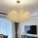 Axyaa Modern Crystal Pendant Chandelier for Dining Room, Living Room, and Bedroom
