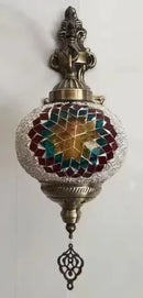 Axyaa Handcrafted Stained Glass Wall Lamp Art Deco Decor Globe Fixture