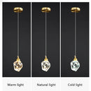 Axyaa Crystal Pendant Chandelier for Living Room Bedroom Kitchen - Modern Luxury Ceiling Light