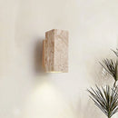 Axyaa Travertine Wall Sconce LED Lamp for Bedroom & Living Room