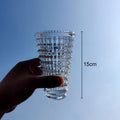 Axyaa Crystal Glass Vase Terrarium Hydroponics Flower Pot Home Decor