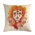 Animal Print Linen Pillowcase by Axyaa - Home Decor Cushion Cover