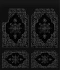 Axyaa Bohemian Style Car Foot Mat Home Rug Set Anti-slip American Retro Rugs
