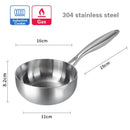 Axya Non-Stick Snow Pan Set, Large and Mini Soup Pots, Cookware for Boiling Milk and Sugar
