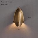 Axyaa Brass Wall Lamp G9 Bulb Gold Black Silver Body Sconce for Bedroom Living Room