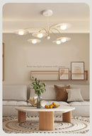 Axya Modern Eye Protection Lamp: Nordic Luxury Chandelier for Living Room, Bedroom, Dining Area