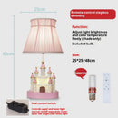 Axyaa Castle Princess Room Desk Lamp LED - Girl's Cartoon Bedroom Floor Lamp