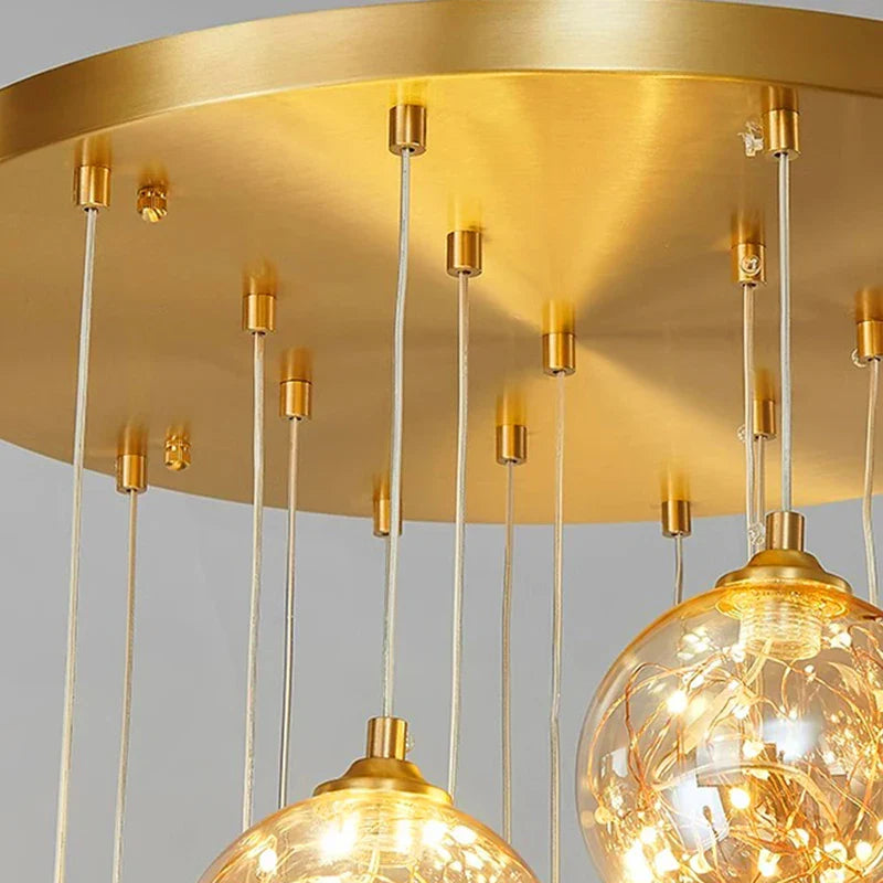 Axyaa Nordic Stair Chandelier Living Dining Room Pendant Ceiling Light Indoor Lighting