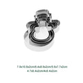 Axyaa Christmas Cookie Cutter Set - Stainless Steel Xmas Themed Biscuit Cutters