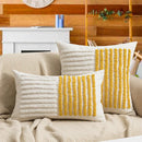Axyaa Moon Tufted Texture Pillow Case for Home Décor Sofa Couch Bed