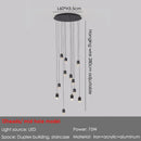 Axyaa Industrial Spiral Staircase Chandelier Pendant Light for Loft Duplex Double-Height Ceiling