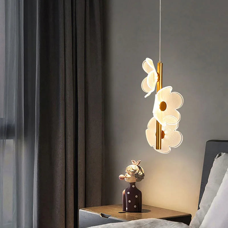 Axya Flower Design Nordic LED Pendant Chandelier for Children's Room