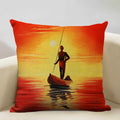 Axyaa African Oil Painting Sofa Pillow Case - Unique Living Room Decor