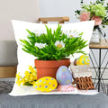 Axyaa Satin Fabric Easter Pillow Case Set for Wedding and Home Decor