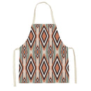 Axyaa Geometric Floral Kitchen Apron - Stylish Adult Kids Bib for Cooking & Baking