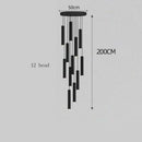 Axyaa Modern LED Pendant Staircase Chandeliers for Living Room