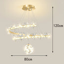 Axyaa LED Chandeliers Pendant Light for Modern Home Decor and Indoor Lighting
