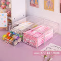 Axyaa Acrylic Desktop Organizer Stationery Storage Box