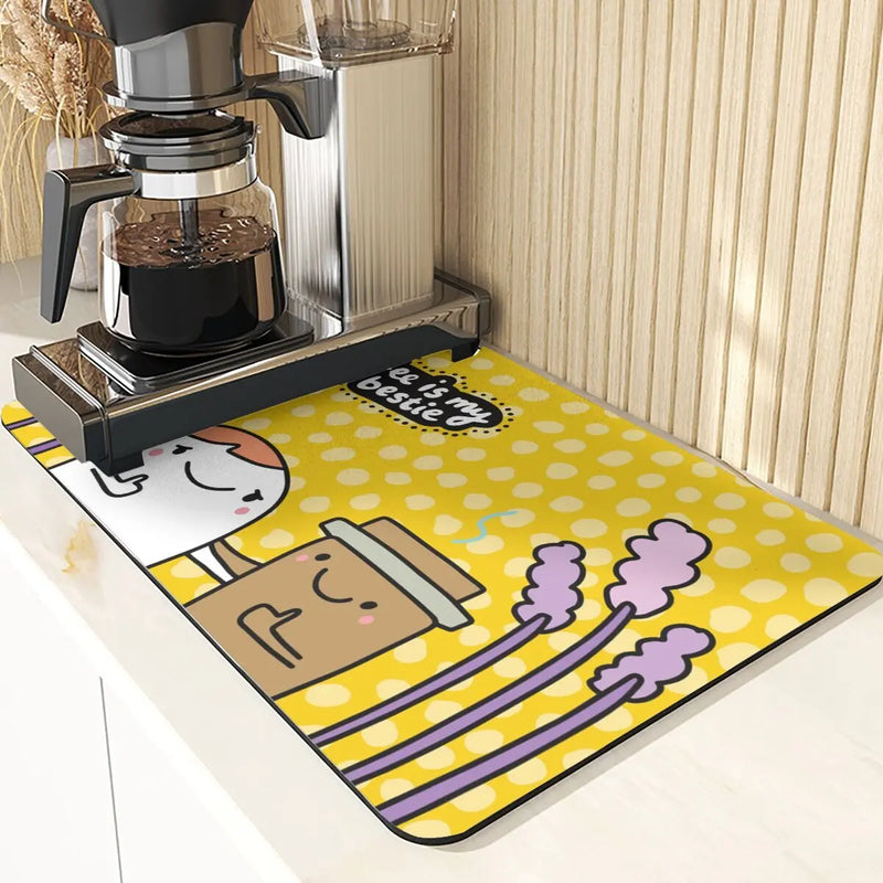 Starry Sky Absorbent Drying Mat - Axyaa Kitchen & Dining Table Mats