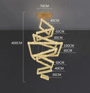 Axyaa Crystal Chandeliers: Modern LED Ceiling Hanging Lights for Living Room