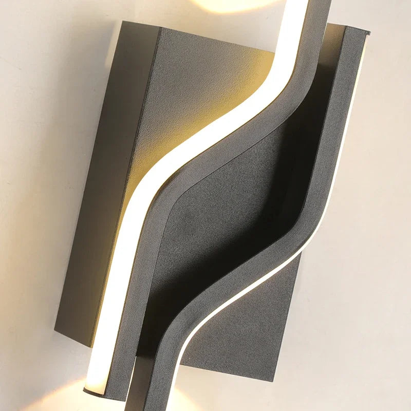 Axyaa Modern LED Black Wall Light Sconce for Indoor Lighting Decor