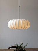 Axyaa Handmade Silk Pumpkin Pendant Lamps - Wabi-sabi Style Lighting