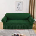 Axyaa Seersucker Universal Sofa Cover Slipcover Elastic Thickening - Fits Most Sofas