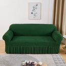 Axyaa Seersucker Universal Sofa Cover Slipcover Elastic Thickening - Fits Most Sofas