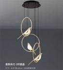 Axyaa Modern Gold Magpie Bird LED Chandelier for Home Decor Lighting Fixtures