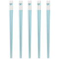 Axyaa Love Alloy Chopsticks Set - Non-Slip, Healthy, Korean Style, 5 Pairs