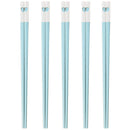 Axyaa Love Alloy Chopsticks Set - Non-Slip, Healthy, Korean Style, 5 Pairs