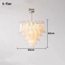 Axyaa Vintage Murano Flower Petal Chandelier for Living Room and Bedroom