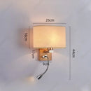 Axyaa LED Wall Lamp with Rotatable Spotlight for Bedroom Reading